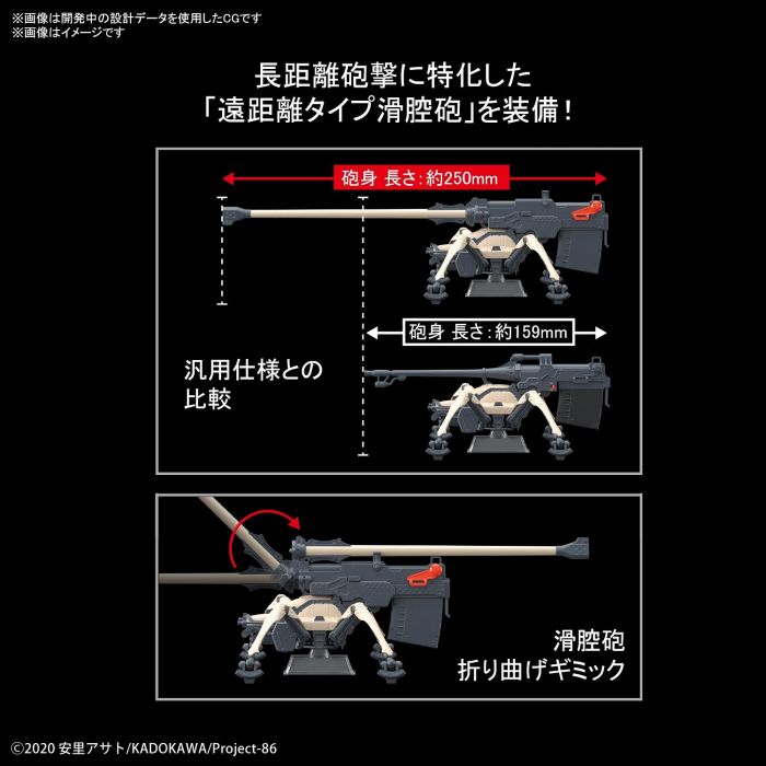 Load image into Gallery viewer, Bandai - 86 -Eighty Six- HG 1/48: Juggernaut [Long Range Cannon Type]
