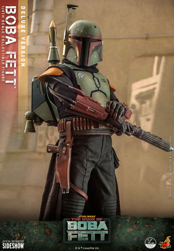 Load image into Gallery viewer, Hot Toys - Star Wars - The Book of Boba Fett - Boba Fett (Deluxe Version) Quarter Scale
