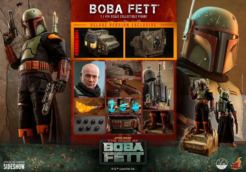 Load image into Gallery viewer, Hot Toys - Star Wars - The Book of Boba Fett - Boba Fett (Deluxe Version) Quarter Scale
