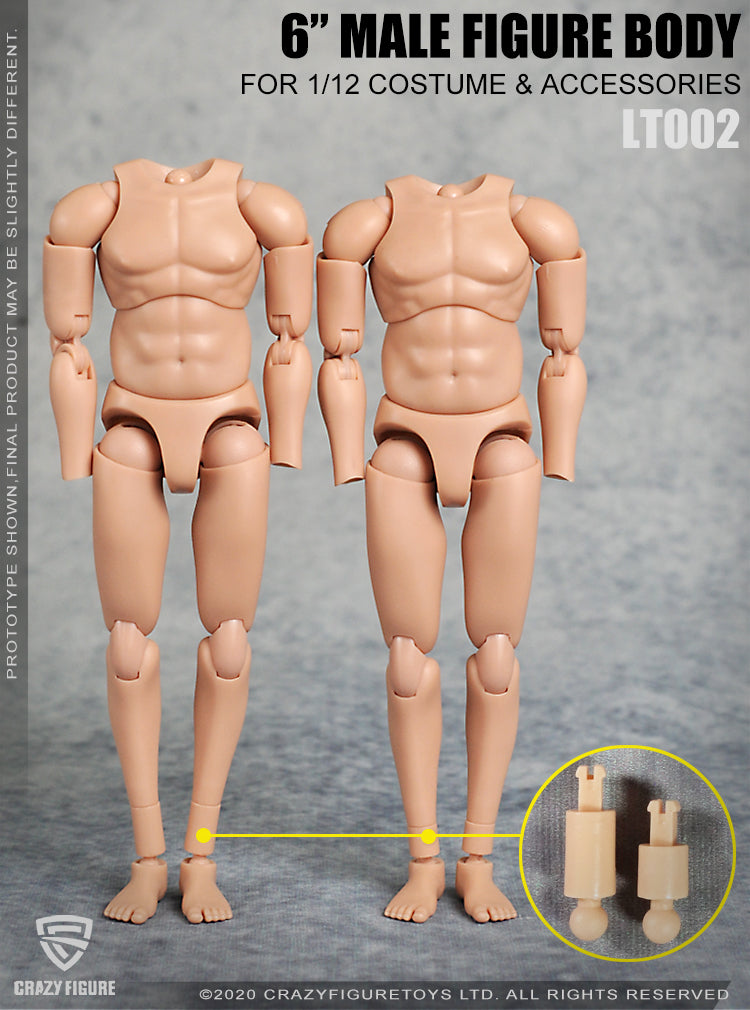 Load image into Gallery viewer, Crazy Figure - 1/12 Multi Joint Movable Male Body without Neck
