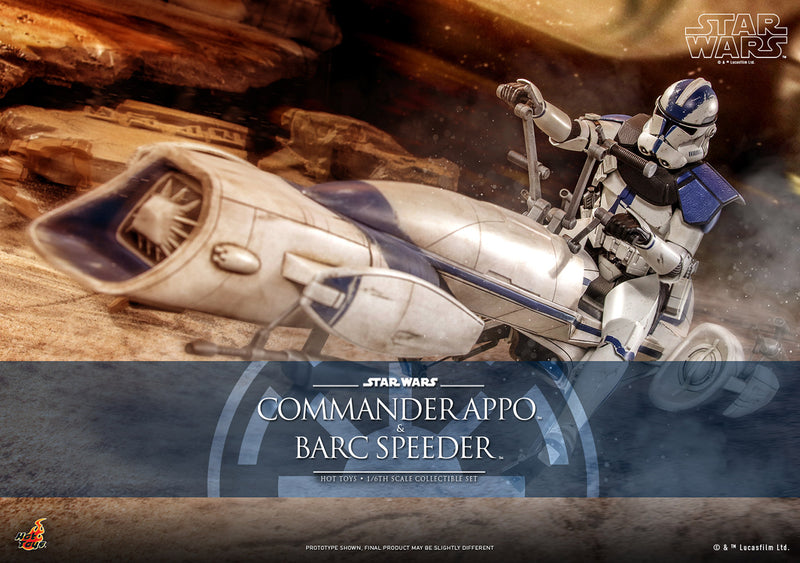 Load image into Gallery viewer, Hot Toys - Star Wars: The Clone Wars - Commander Appo with BARC Speeder
