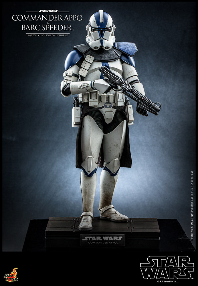 Load image into Gallery viewer, Hot Toys - Star Wars: The Clone Wars - Commander Appo with BARC Speeder
