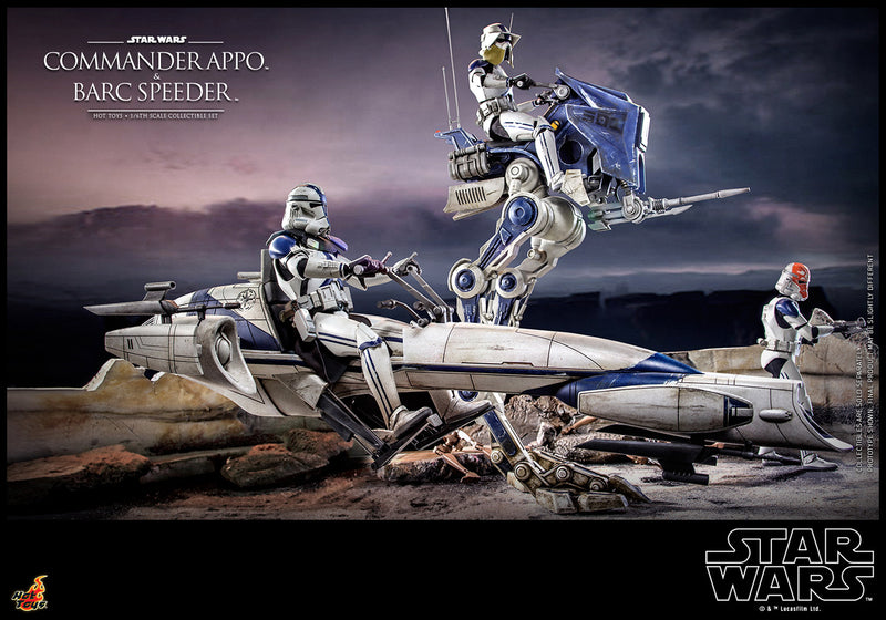 Load image into Gallery viewer, Hot Toys - Star Wars: The Clone Wars - Commander Appo with BARC Speeder
