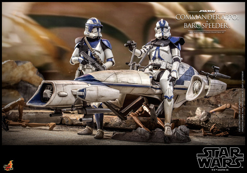 Load image into Gallery viewer, Hot Toys - Star Wars: The Clone Wars - Commander Appo with BARC Speeder
