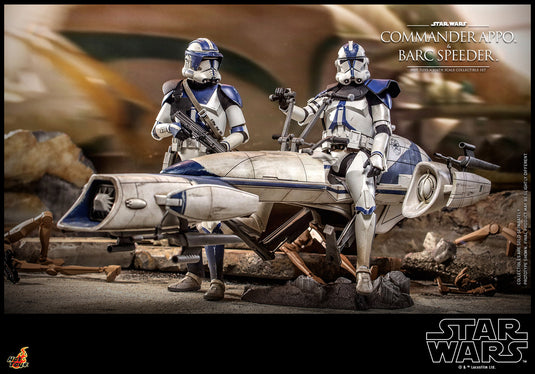 Hot Toys - Star Wars: The Clone Wars - Commander Appo with BARC Speeder