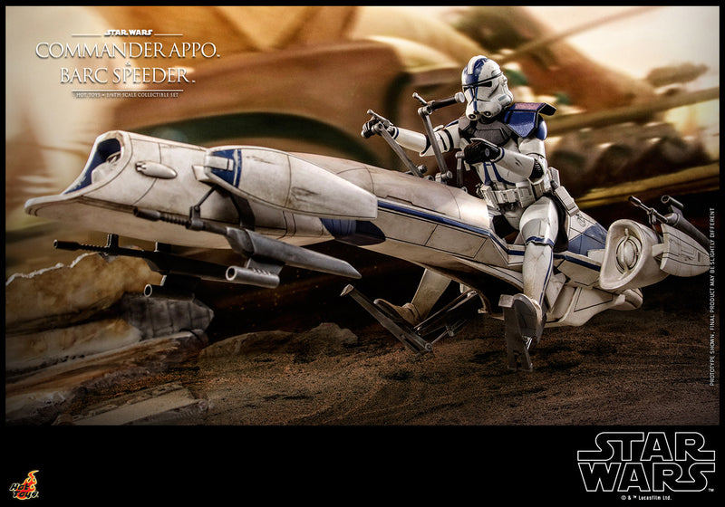 Load image into Gallery viewer, Hot Toys - Star Wars: The Clone Wars - Commander Appo with BARC Speeder
