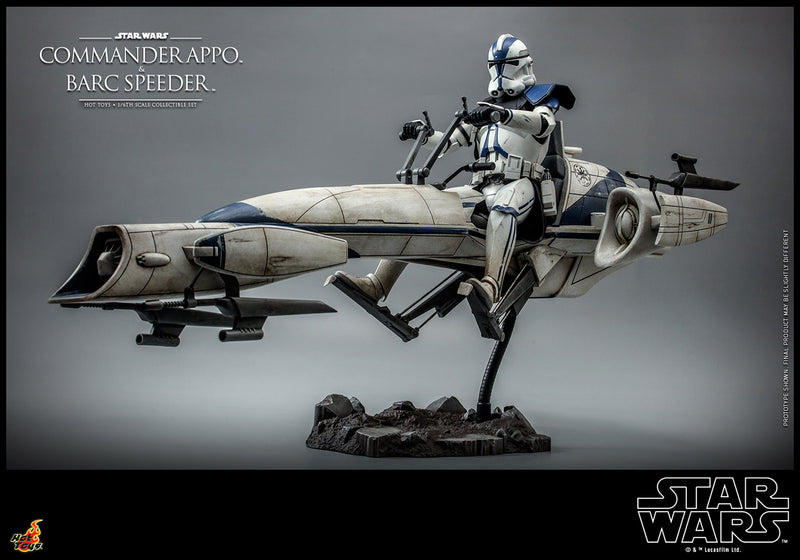 Load image into Gallery viewer, Hot Toys - Star Wars: The Clone Wars - Commander Appo with BARC Speeder
