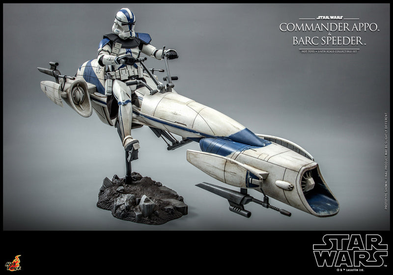 Load image into Gallery viewer, Hot Toys - Star Wars: The Clone Wars - Commander Appo with BARC Speeder
