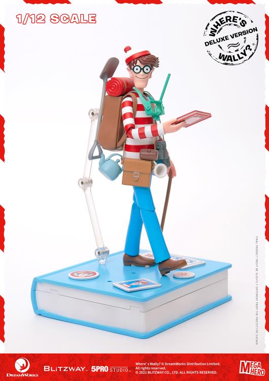 Load image into Gallery viewer, Blitzway - MEGAHERO Where&#39;s Waldo: Waldo Deluxe 1/12 Scale Figure
