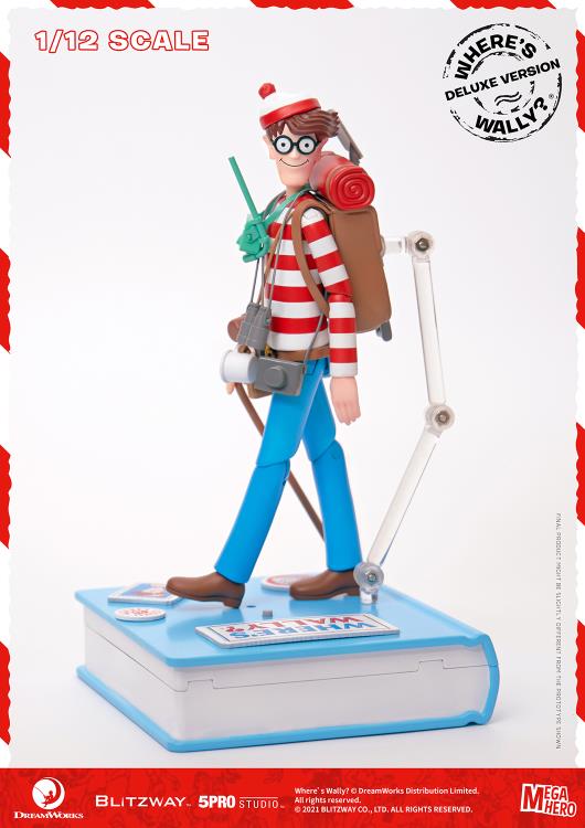 Load image into Gallery viewer, Blitzway - MEGAHERO Where&#39;s Waldo: Waldo Deluxe 1/12 Scale Figure
