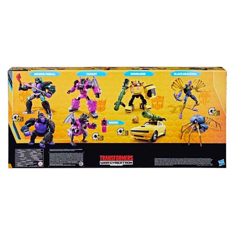 Load image into Gallery viewer, Transformers War for Cybertron Trilogy: Buzzworthy Bumblebee - Worlds Collide Set of 4
