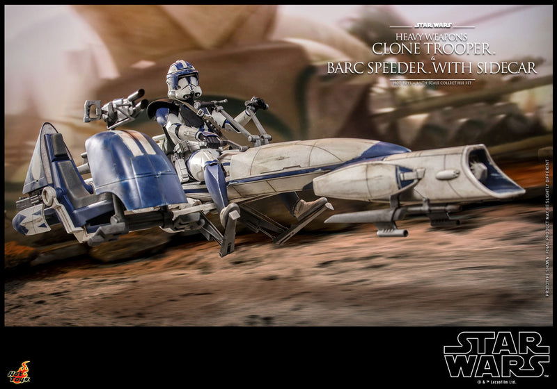 Load image into Gallery viewer, Hot Toys - Star Wars: The Clone Wars - Heavy Weapons Clone Trooper and BARC Speeder with Sidecar
