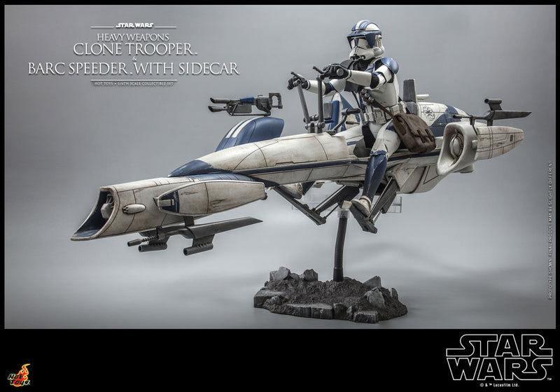 Load image into Gallery viewer, Hot Toys - Star Wars: The Clone Wars - Heavy Weapons Clone Trooper and BARC Speeder with Sidecar
