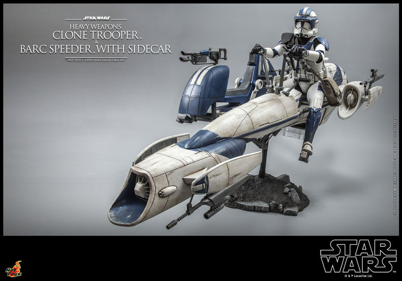 Load image into Gallery viewer, Hot Toys - Star Wars: The Clone Wars - Heavy Weapons Clone Trooper and BARC Speeder with Sidecar
