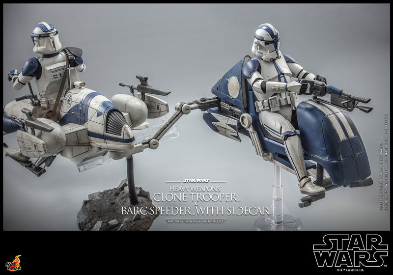 Load image into Gallery viewer, Hot Toys - Star Wars: The Clone Wars - Heavy Weapons Clone Trooper and BARC Speeder with Sidecar
