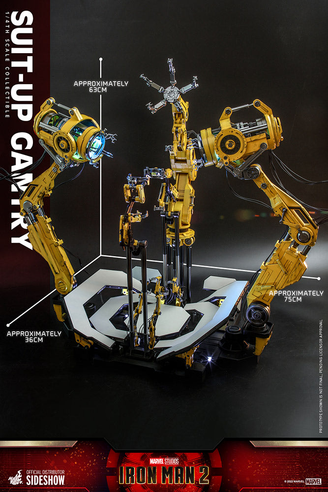 Load image into Gallery viewer, Hot Toys - Iron Man 2 - 1/4 Scale Iron Man Suit-Up Gantry
