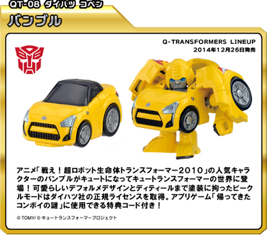 Q Transformers Series 1 - QT08 G1 Bumblebee