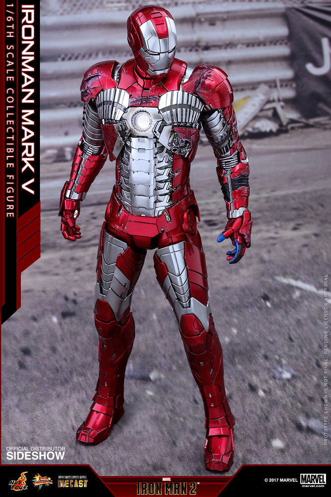 Load image into Gallery viewer, Hot Toys - Iron Man 2 -  Iron Man Mark V Diecast Movie Masterpiece
