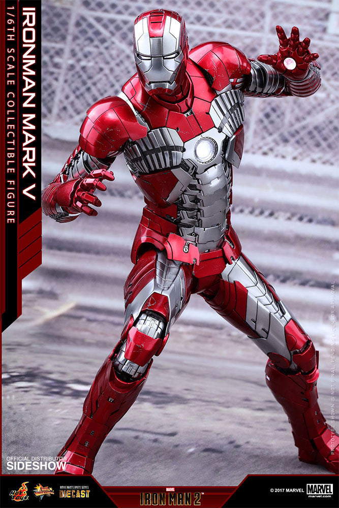 Load image into Gallery viewer, Hot Toys - Iron Man 2 -  Iron Man Mark V Diecast Movie Masterpiece
