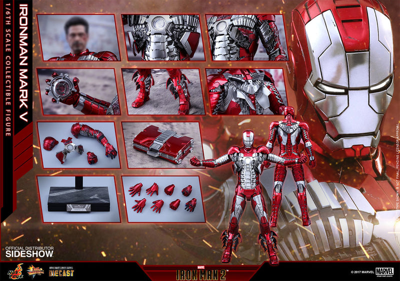 Load image into Gallery viewer, Hot Toys - Iron Man 2 -  Iron Man Mark V Diecast Movie Masterpiece
