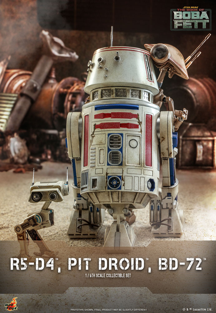 Load image into Gallery viewer, Hot Toys - Star Wars: The Book of Boba Fett - R5-D4, Pit Droid, and BD-72
