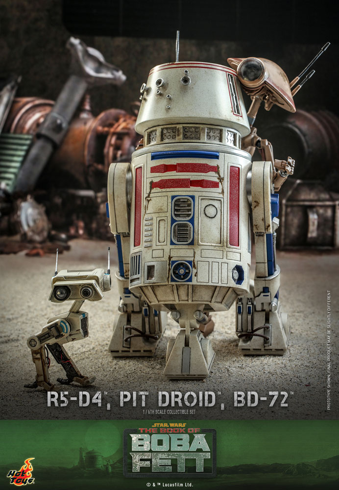 Load image into Gallery viewer, Hot Toys - Star Wars: The Book of Boba Fett - R5-D4, Pit Droid, and BD-72
