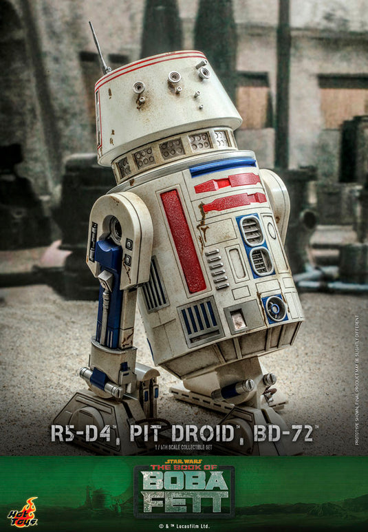 Hot Toys - Star Wars: The Book of Boba Fett - R5-D4, Pit Droid, and BD-72