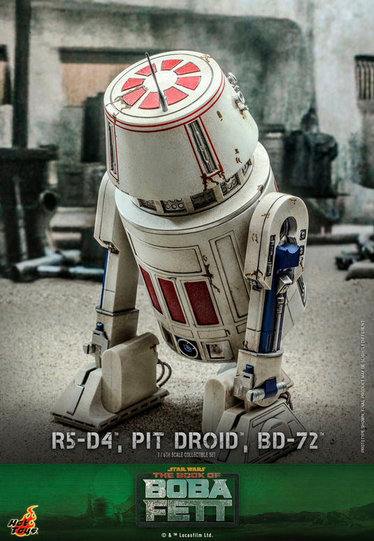 Hot Toys - Star Wars: The Book of Boba Fett - R5-D4, Pit Droid, and BD-72