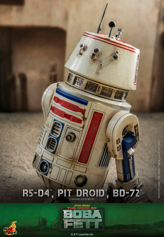 Hot Toys - Star Wars: The Book of Boba Fett - R5-D4, Pit Droid, and BD-72