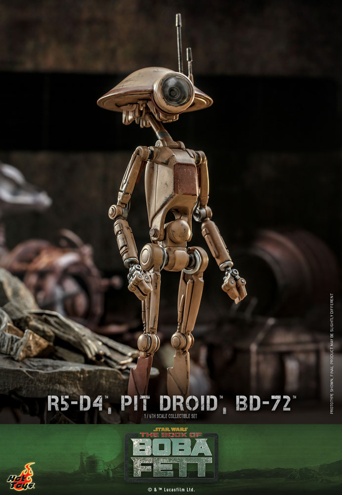 Load image into Gallery viewer, Hot Toys - Star Wars: The Book of Boba Fett - R5-D4, Pit Droid, and BD-72
