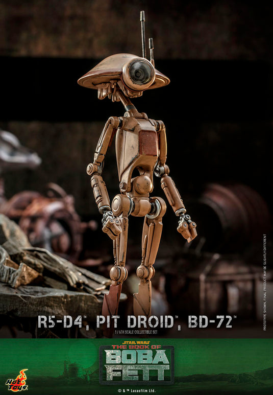 Hot Toys - Star Wars: The Book of Boba Fett - R5-D4, Pit Droid, and BD-72