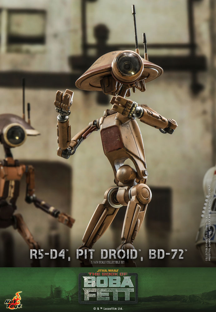 Load image into Gallery viewer, Hot Toys - Star Wars: The Book of Boba Fett - R5-D4, Pit Droid, and BD-72
