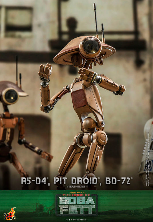 Hot Toys - Star Wars: The Book of Boba Fett - R5-D4, Pit Droid, and BD-72