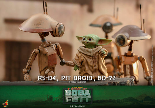 Hot Toys - Star Wars: The Book of Boba Fett - R5-D4, Pit Droid, and BD-72