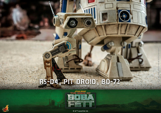 Hot Toys - Star Wars: The Book of Boba Fett - R5-D4, Pit Droid, and BD-72