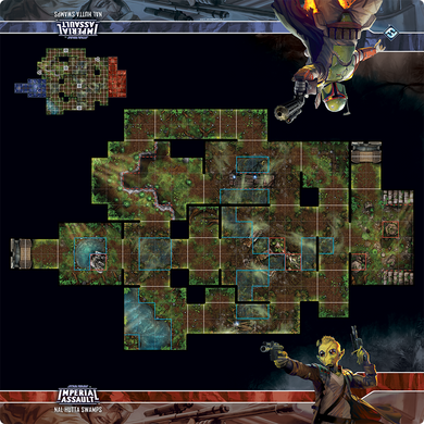 Fantasy Flight Games - Star Wars - Imperial Assault: Nal Hutta Swamps Skirmish Map